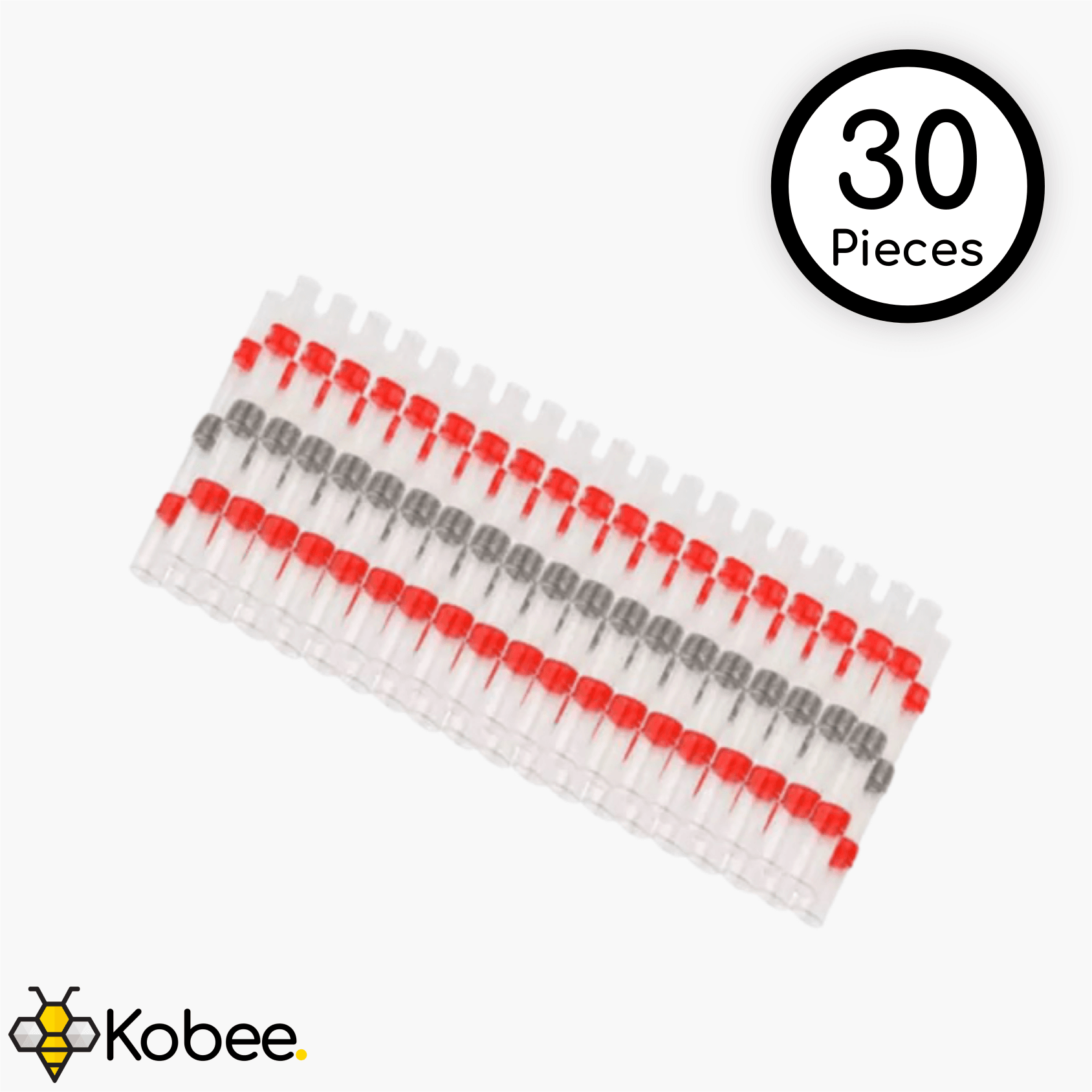 Red solder sleeve connector pack for wiring splices