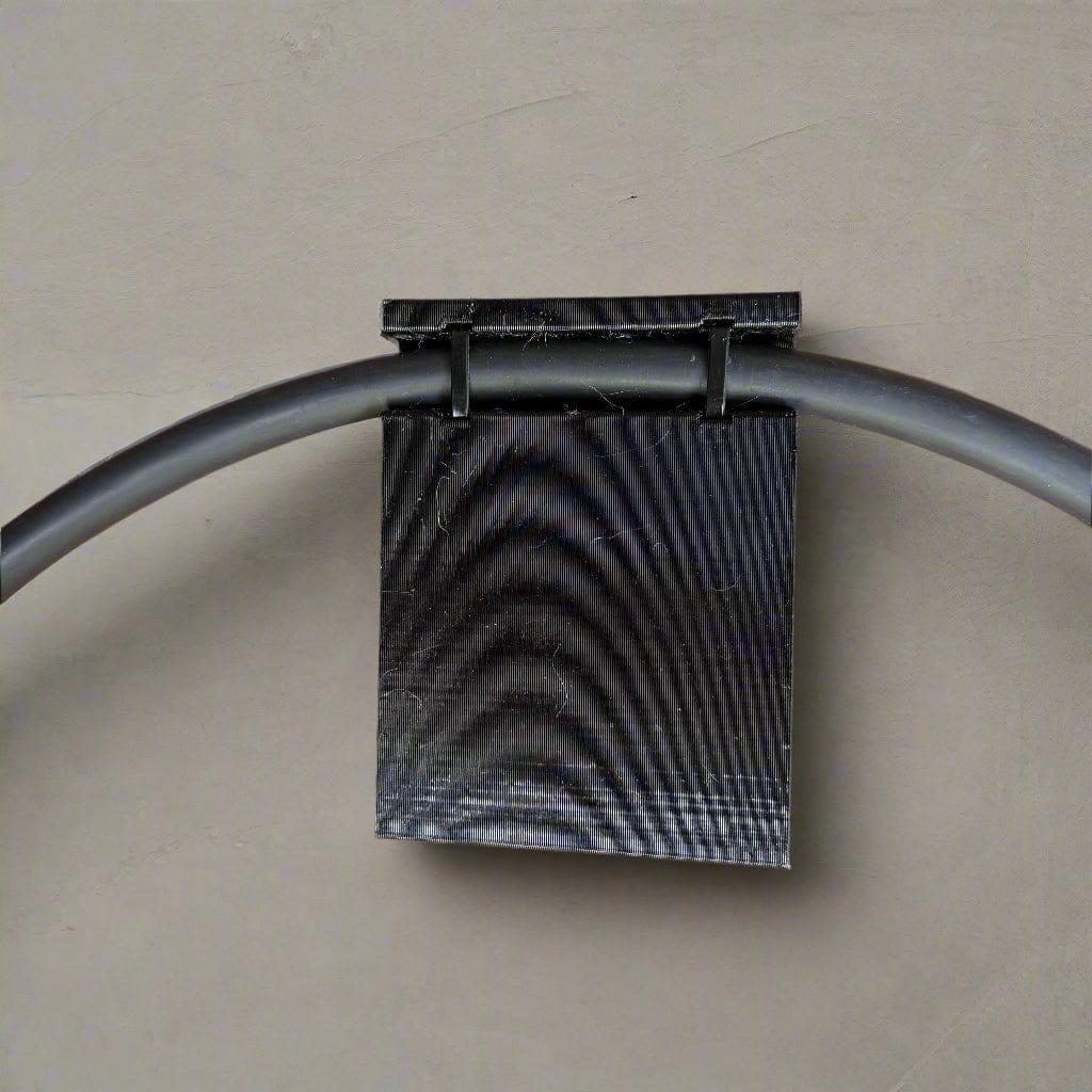 Side-mount EV charging cable garage door pass-through protector