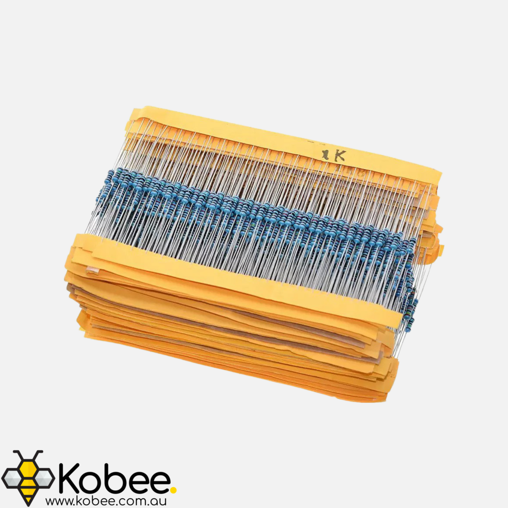 1280 Resistor Variety Pack - 64 Values - 1 Ohm to 10M Ohm 1% 1/4W