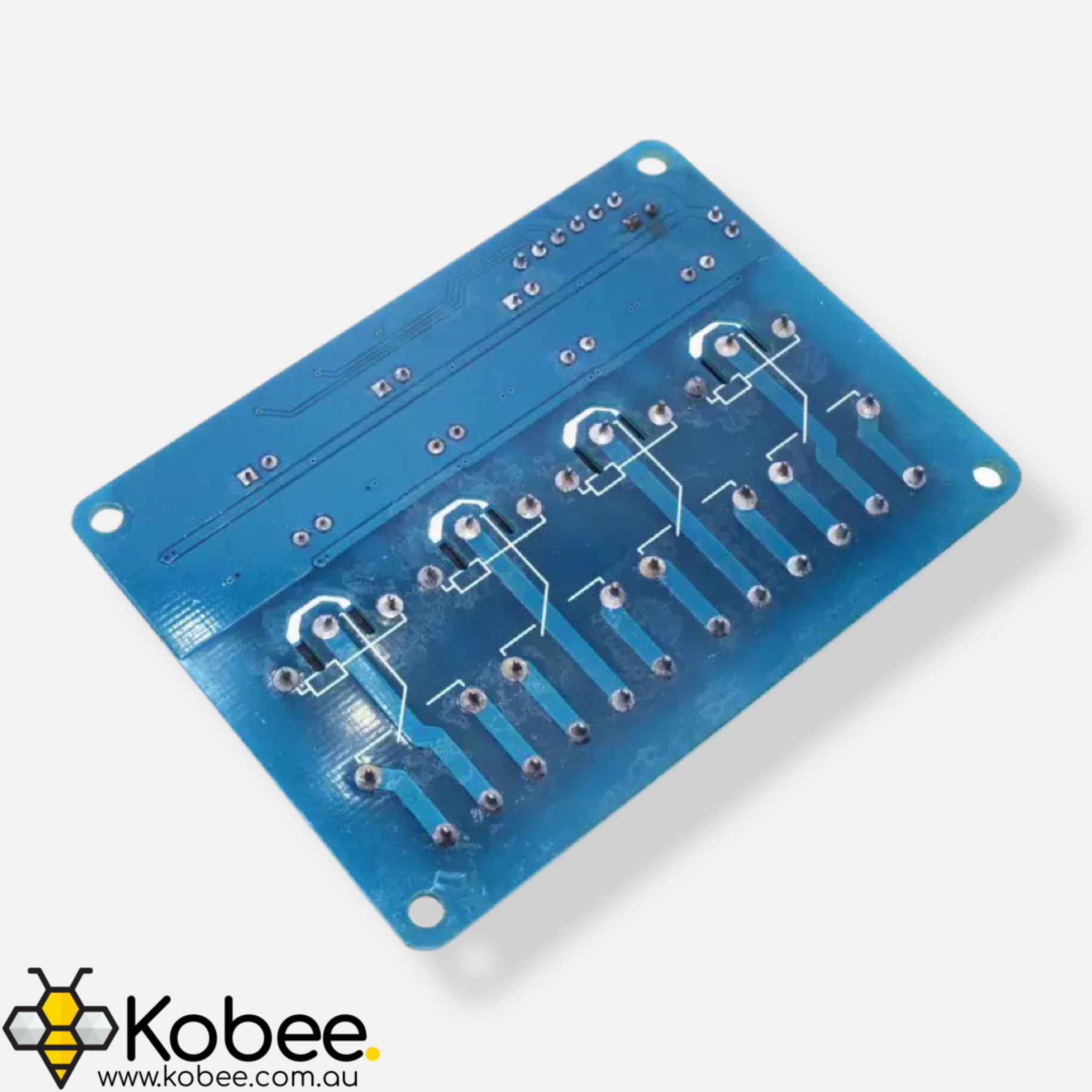 12V Quad Channel Relay Module 10A — detail view