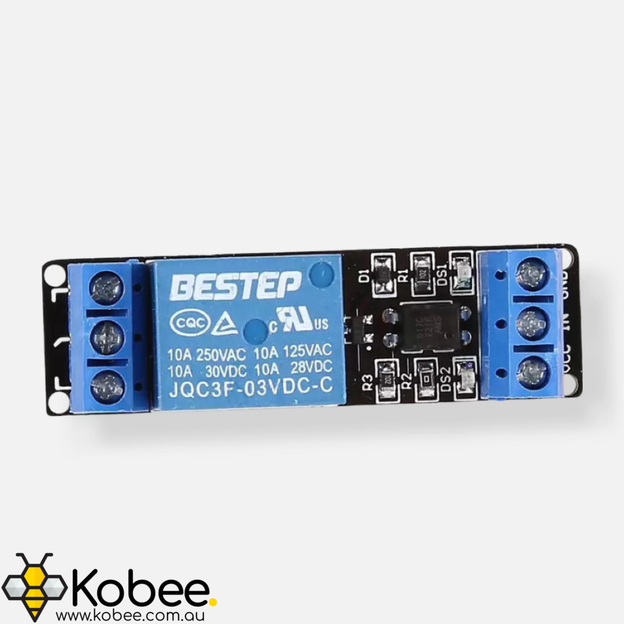 12V Single Channel Relay Module 10A — detail view