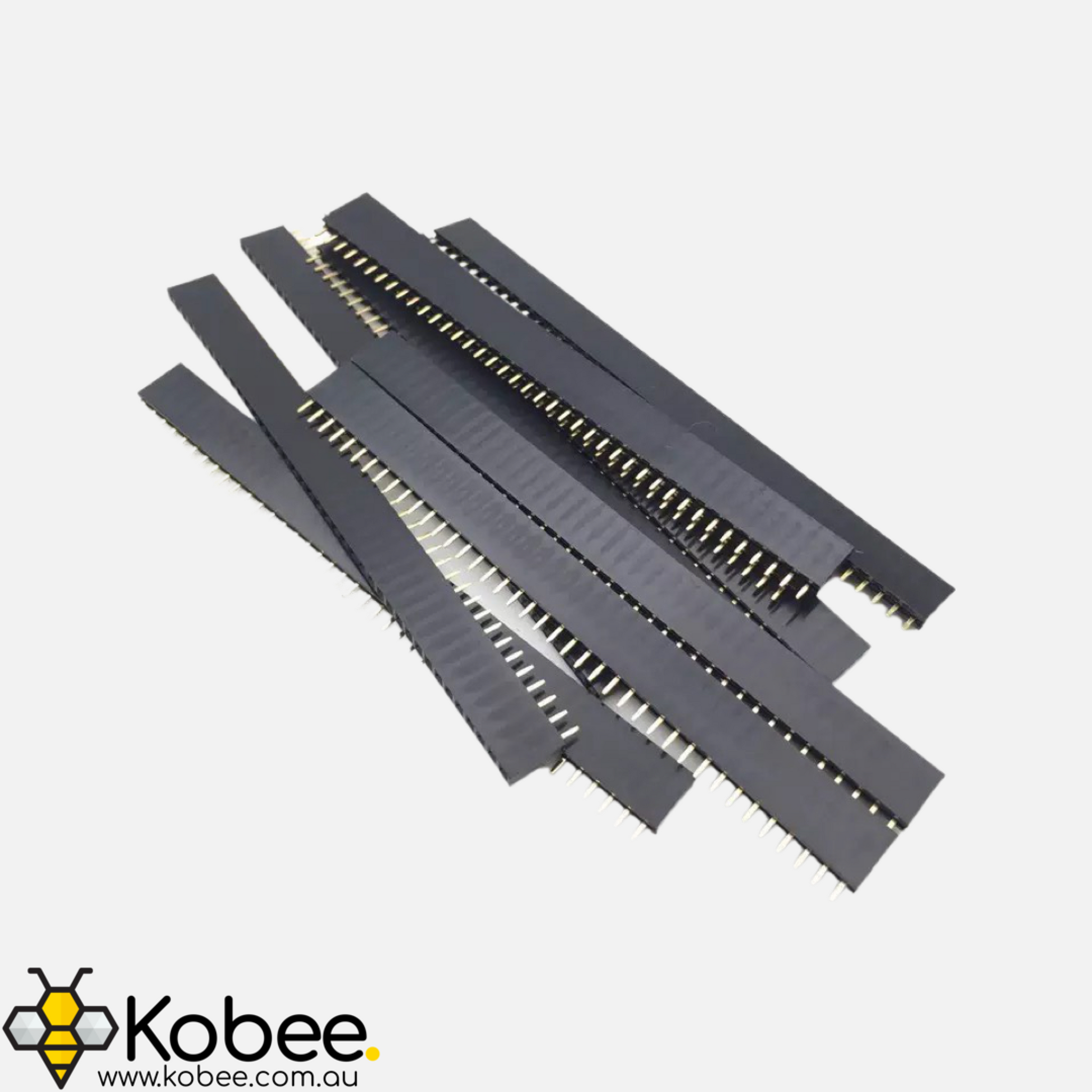 1x40 Pin Female Headers - Straight — alternate view