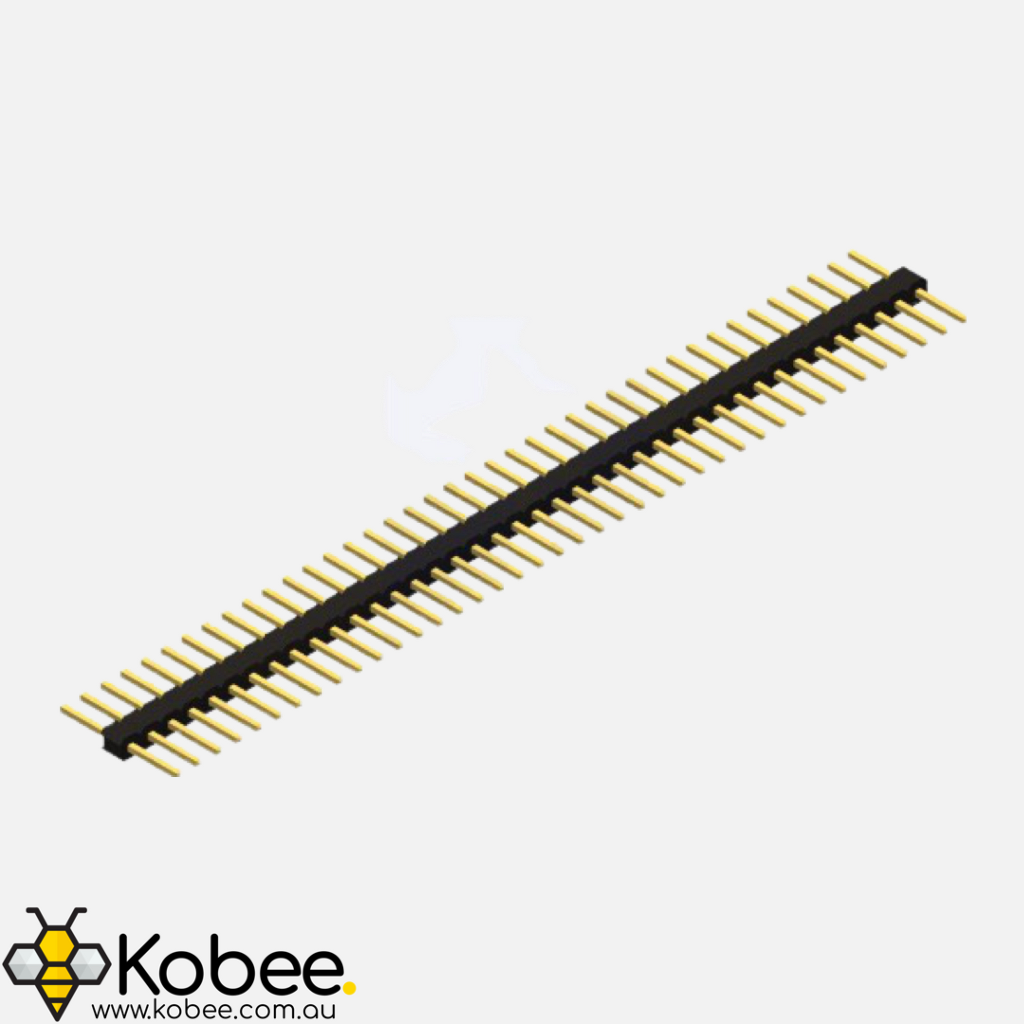 1x40 Pin Headers - Straight — front view