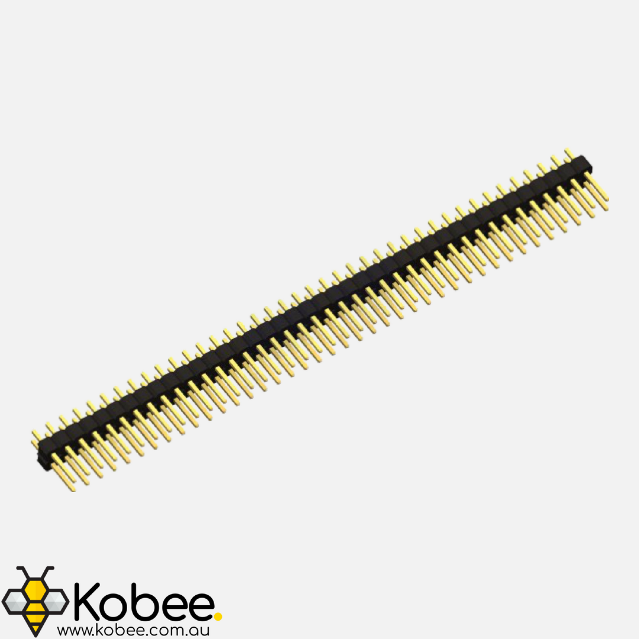 2x40 Pin Male Headers - Straight — front view