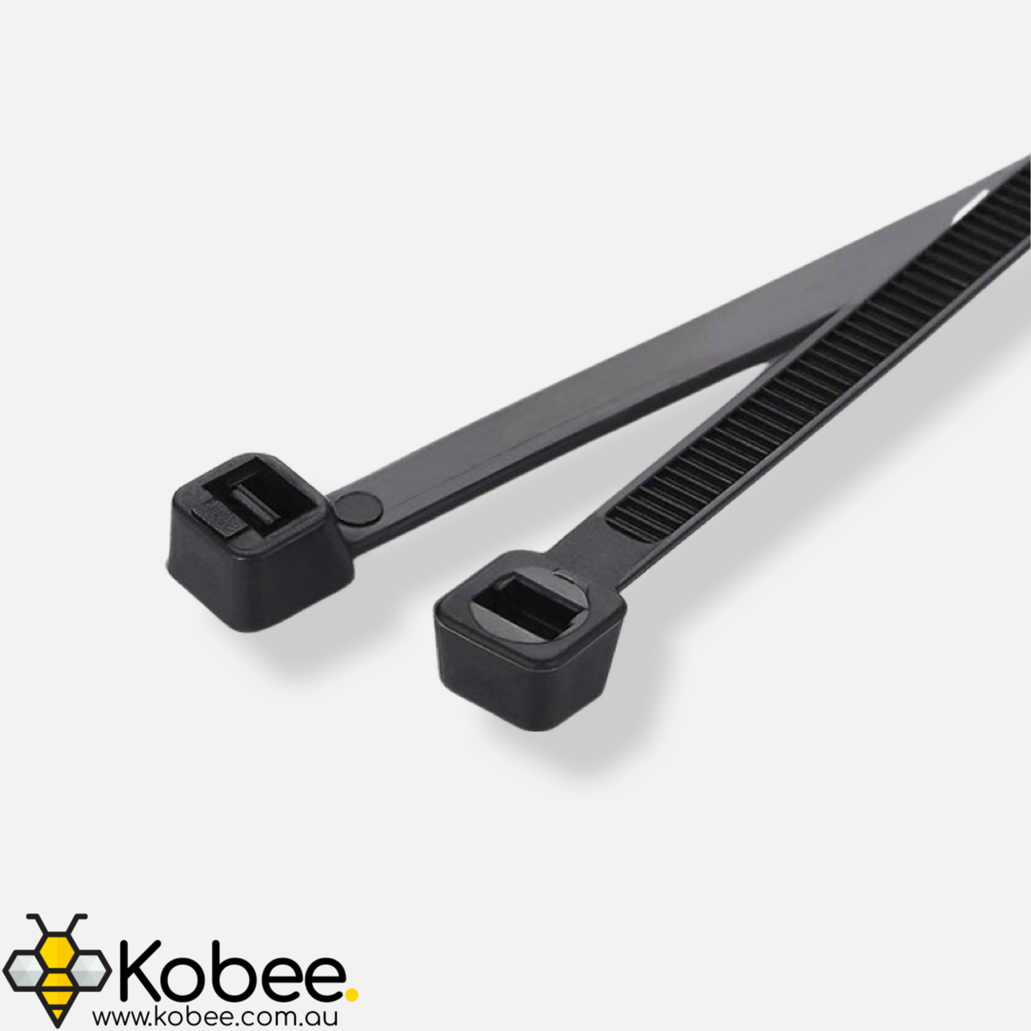 3 mm UV-Stabilised Nylon Cable Ties — 100 Pack — details and dimensions