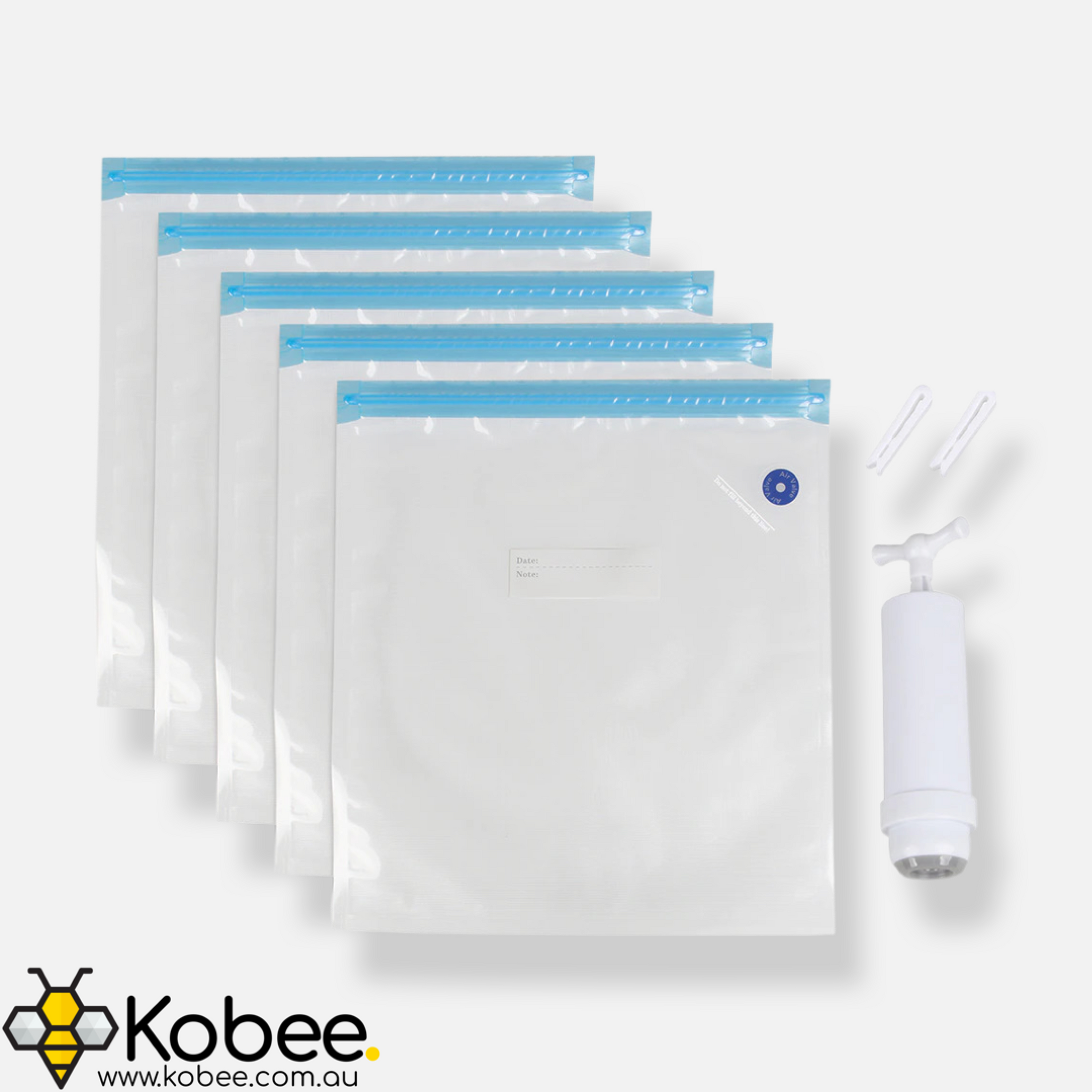 3D Printer Filament Storage Vacuum Bags — 5 Pack — product view