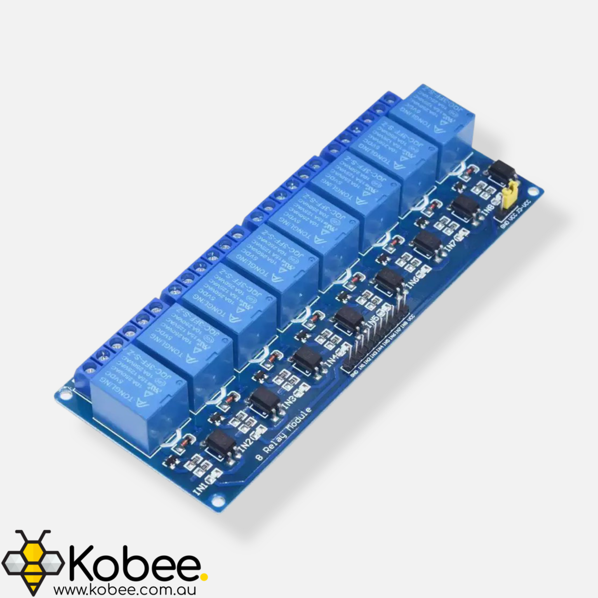 5V 8 Channel Relay Module 10A — front view
