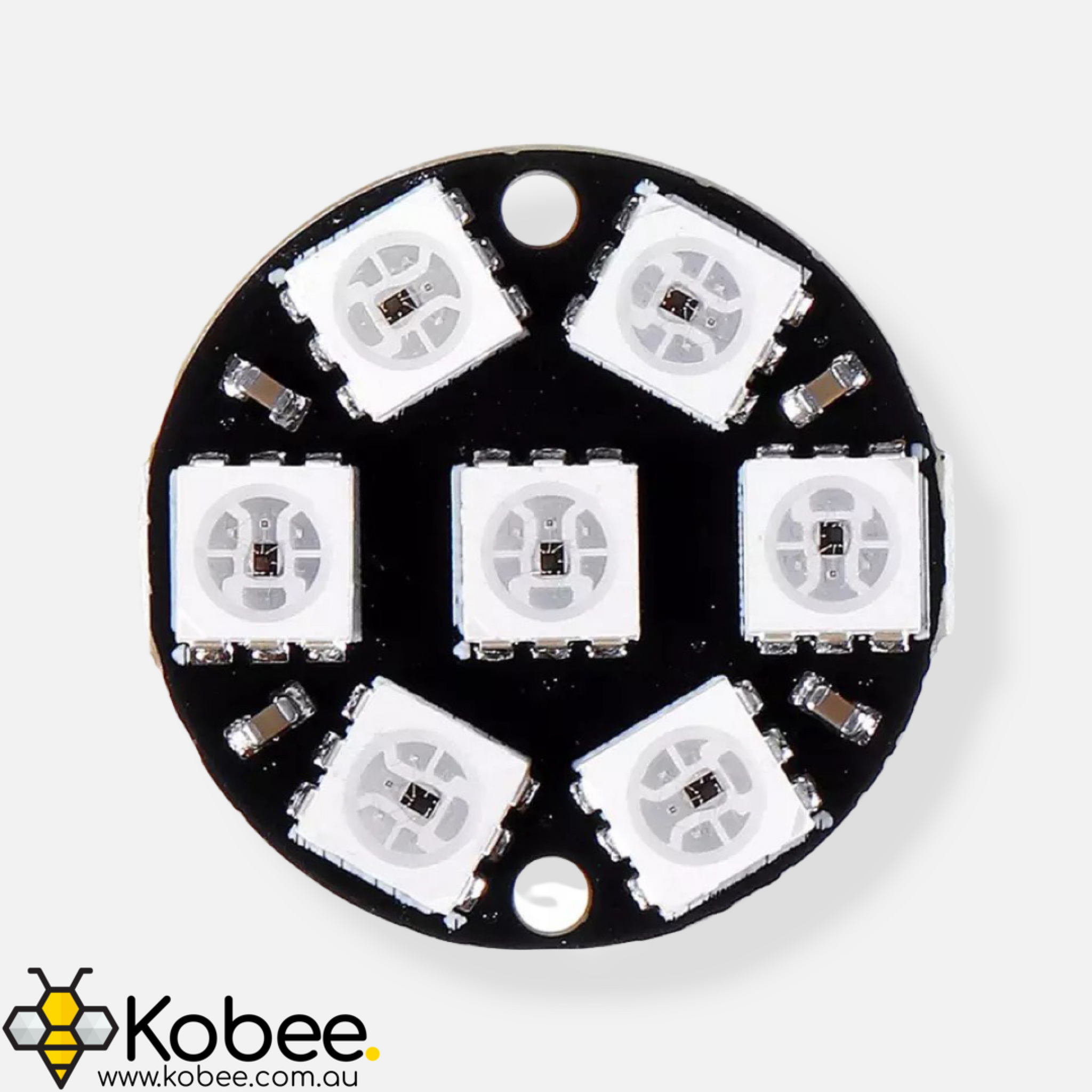 7 LED RGB Neopixel Circle- WS2812B — alternate view