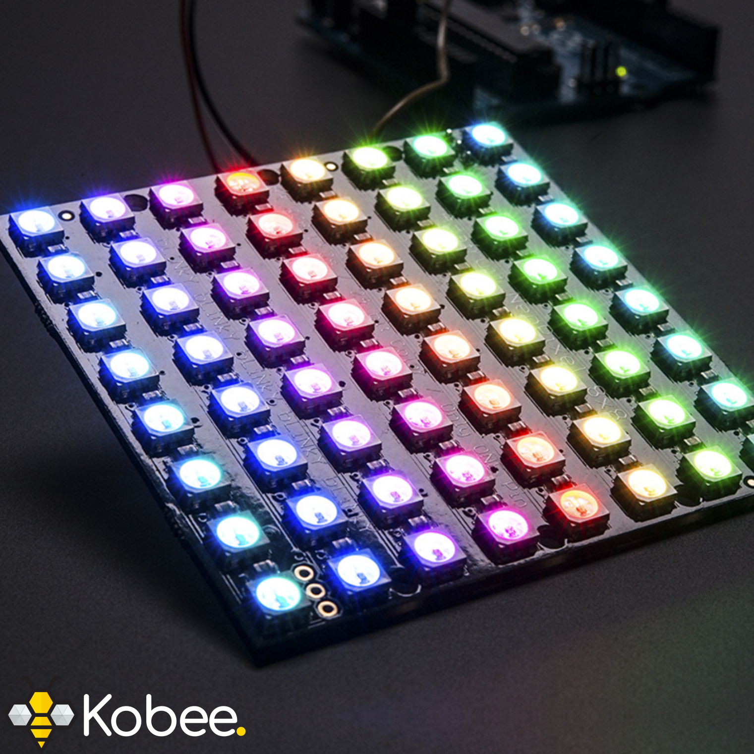 8x8 LED RGB Neopixel Matrix - WS2812B — front view