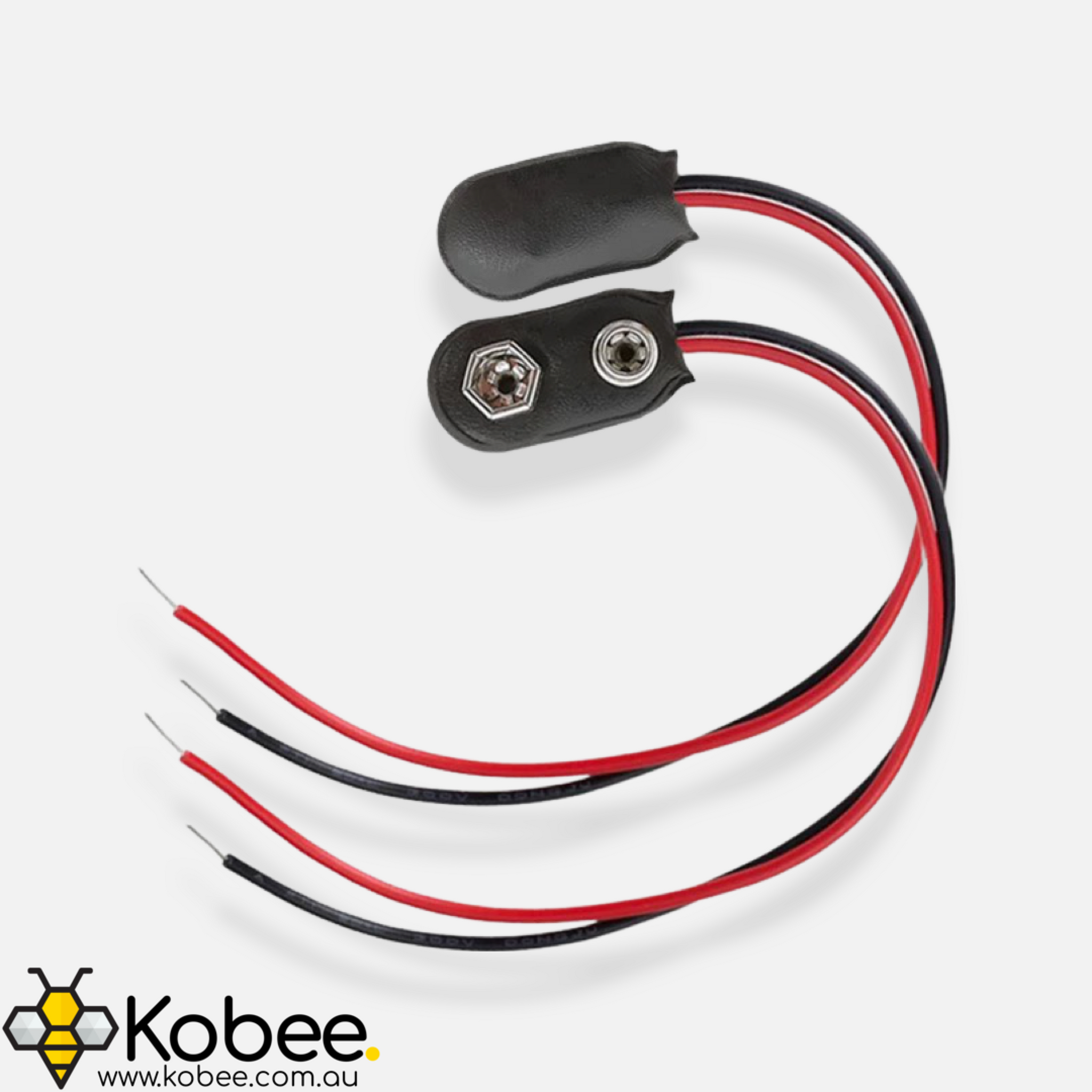 9V Battery Connector - Bare Wire — alternate view