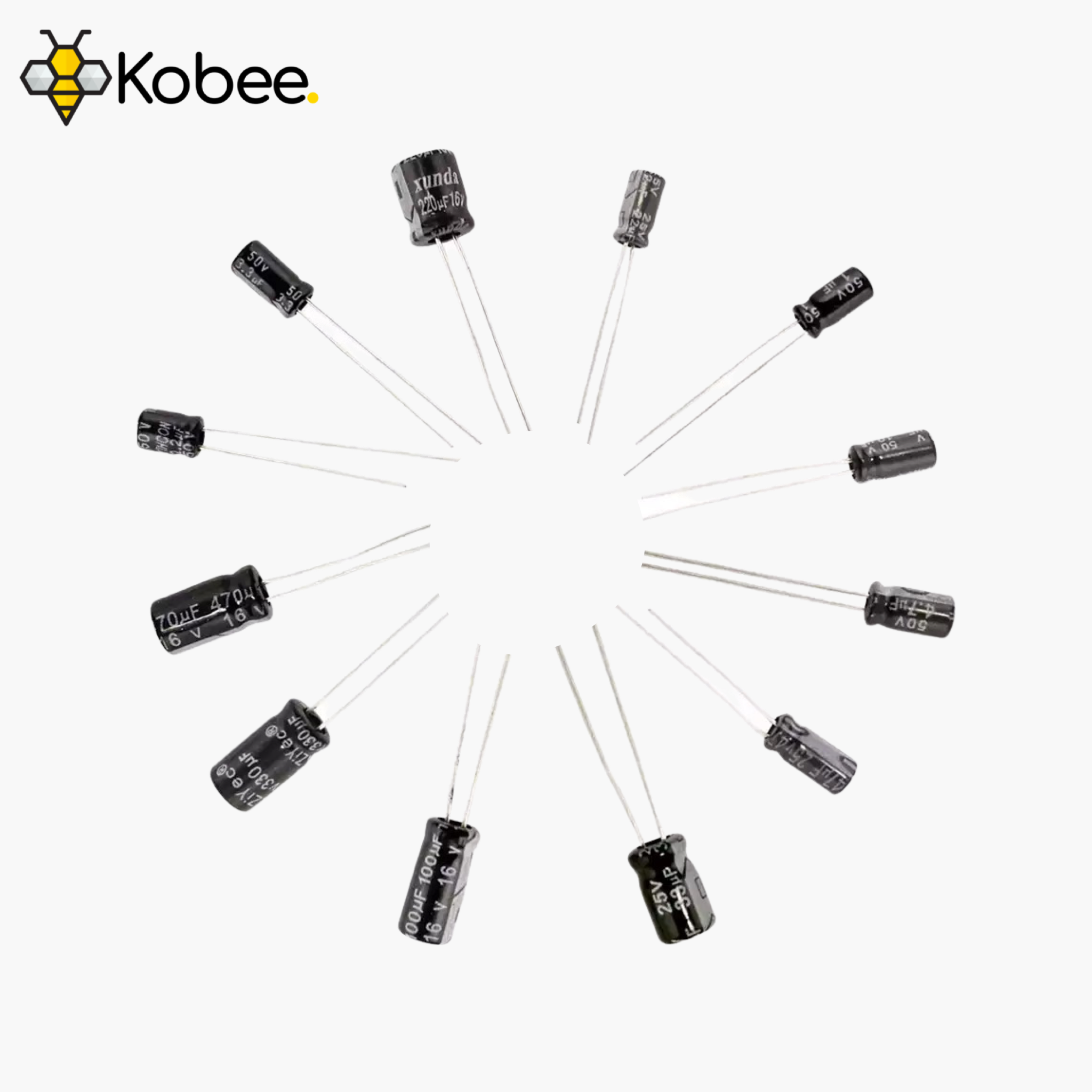 Aluminum Electrolytic Capacitor Pack - 120 Pieces — alternate view