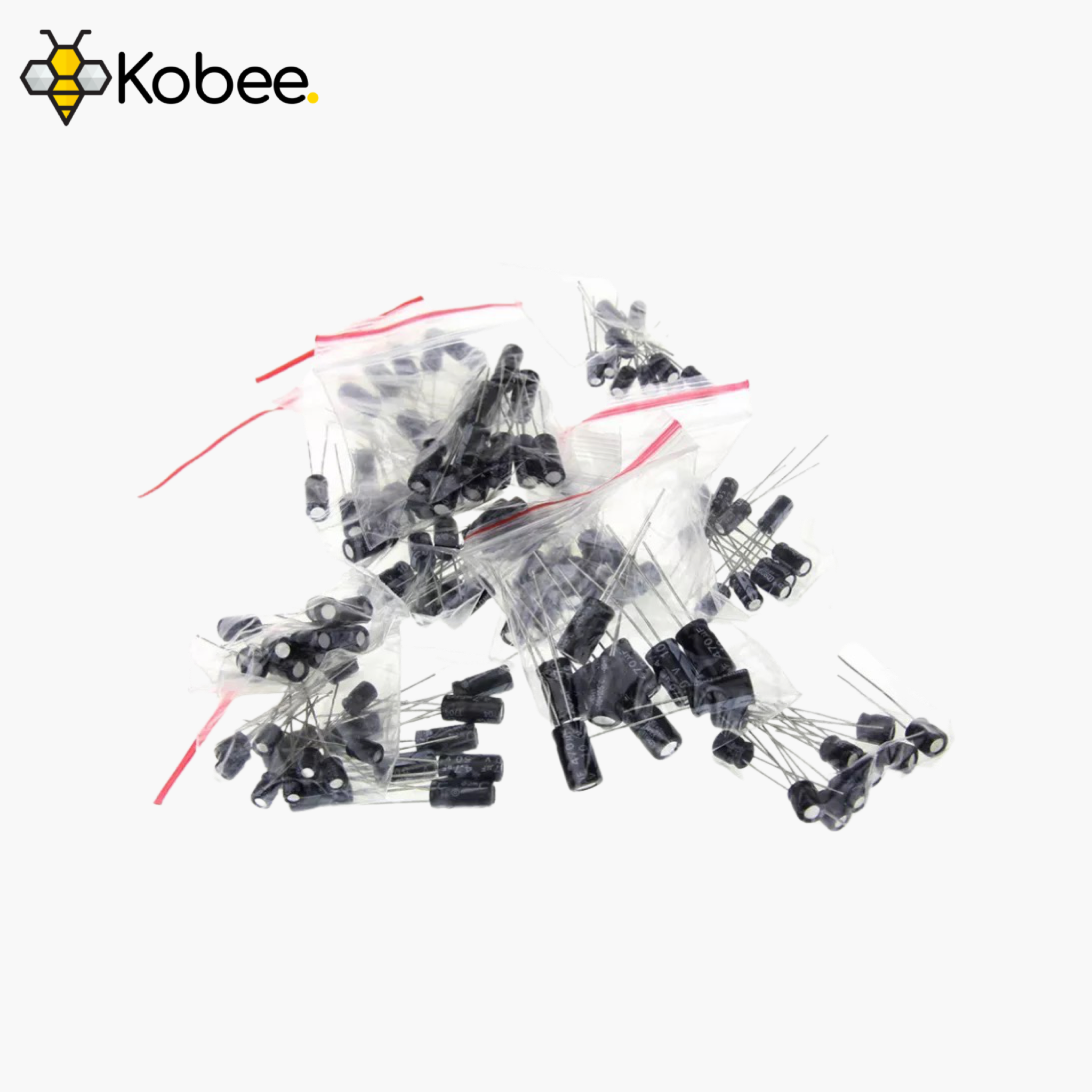Aluminum Electrolytic Capacitor Pack - 120 Pieces — detail view
