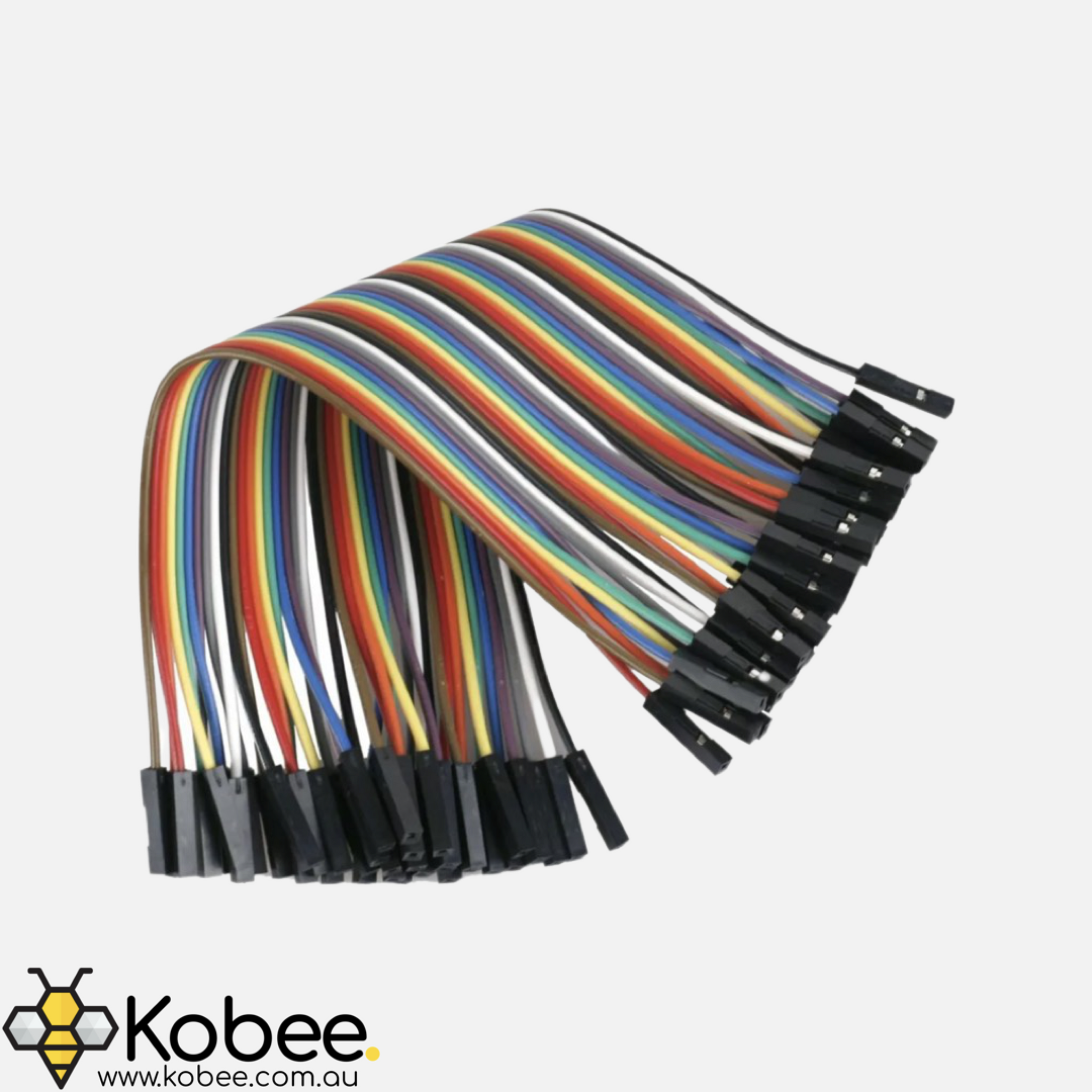 Female-to-Female Dupont Solderless Breadboard Jumper Cable Wires — 10 cm — details and dimensions