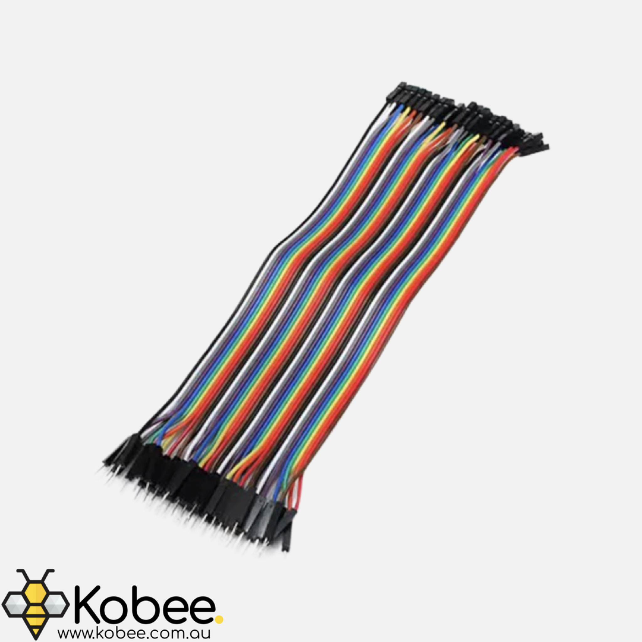 Male-to-Female Dupont Solderless Breadboard Jumper Cable Wires — 10 cm — details and dimensions
