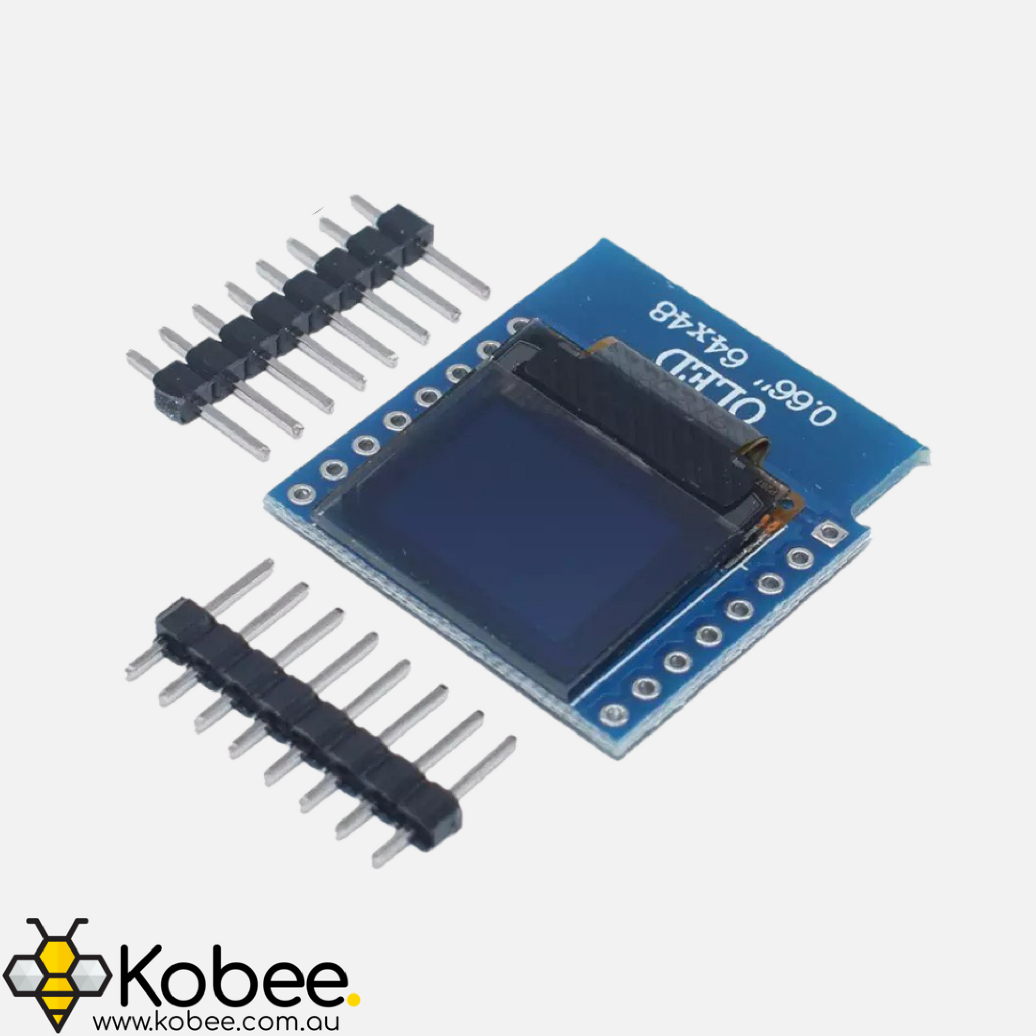 Monochrome 0.66 Inch I2C Wemos D1 Mini Display Shield — contents view