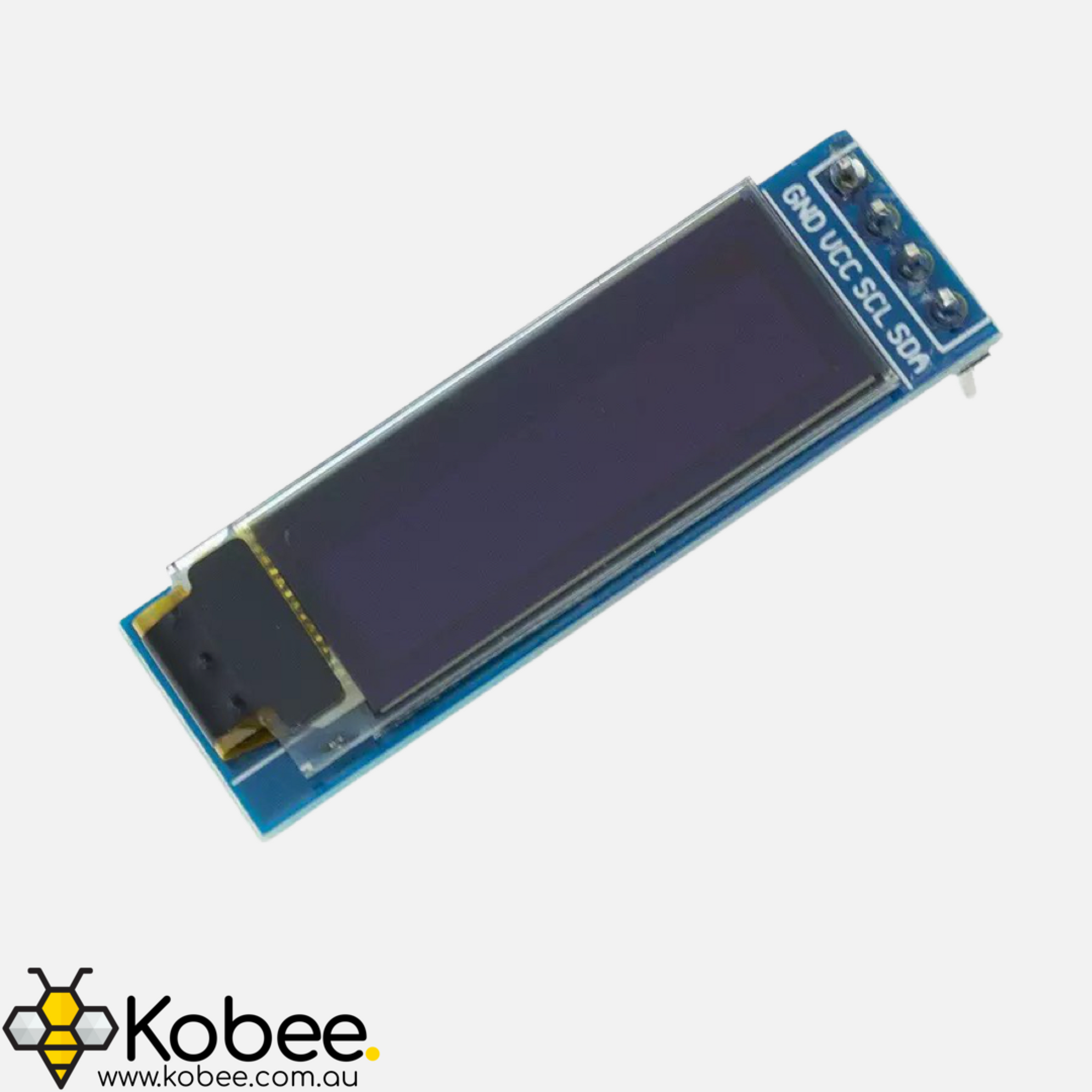 Monochrome 0.91 Inch I2C OLED Display Module — front view