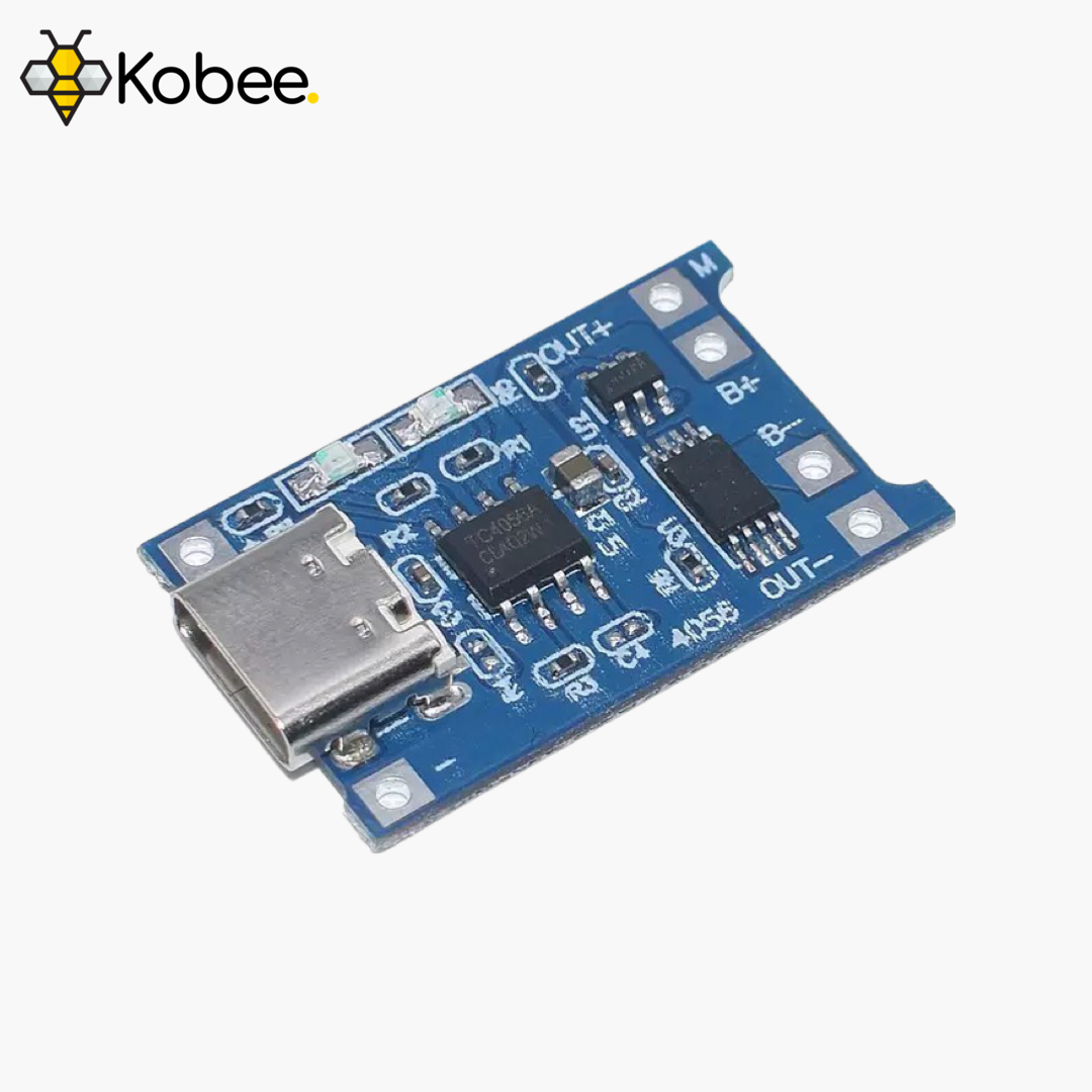 TP4056 USB C 5V 1A Lithium Battery Charger — front view